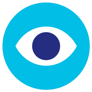 Un oeil cyan